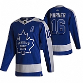 Toronto Maple Leafs 16 Mitchell Marner Blue Adidas 2020-21 Reverse Retro Alternate Jersey Dzhi,baseball caps,new era cap wholesale,wholesale hats